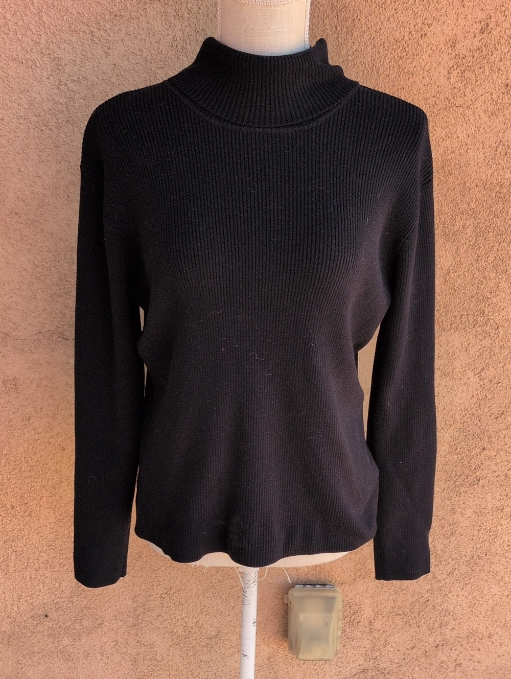 Worthington Vintage 90's Turtleneck Ribbed Minimalist Cotton Careerwear Sweater